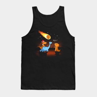 Funny Christmas Dinosaur Santa Is That You Tank Top